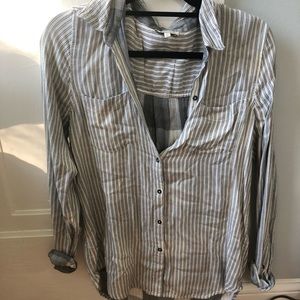 Lucky Brand Striped Button Down Medium